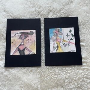 Handmade hand crafted semi fashion like watercolor paintings by me Sinta Margot